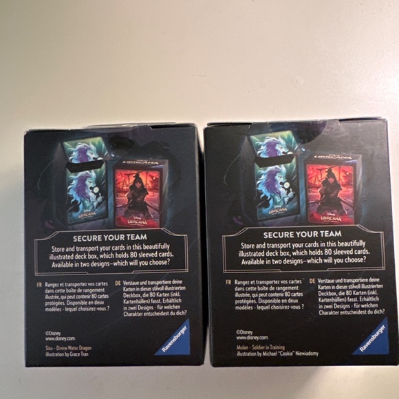 Disney Lorcana set of deck boxes NWT!! Quantity of two!! - Picture 5 of 5